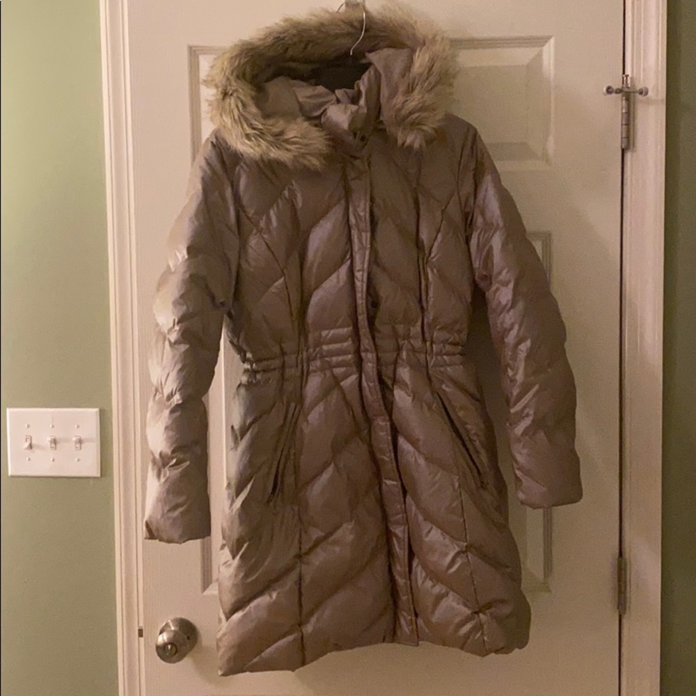 Talbots puffy champagne winter coat